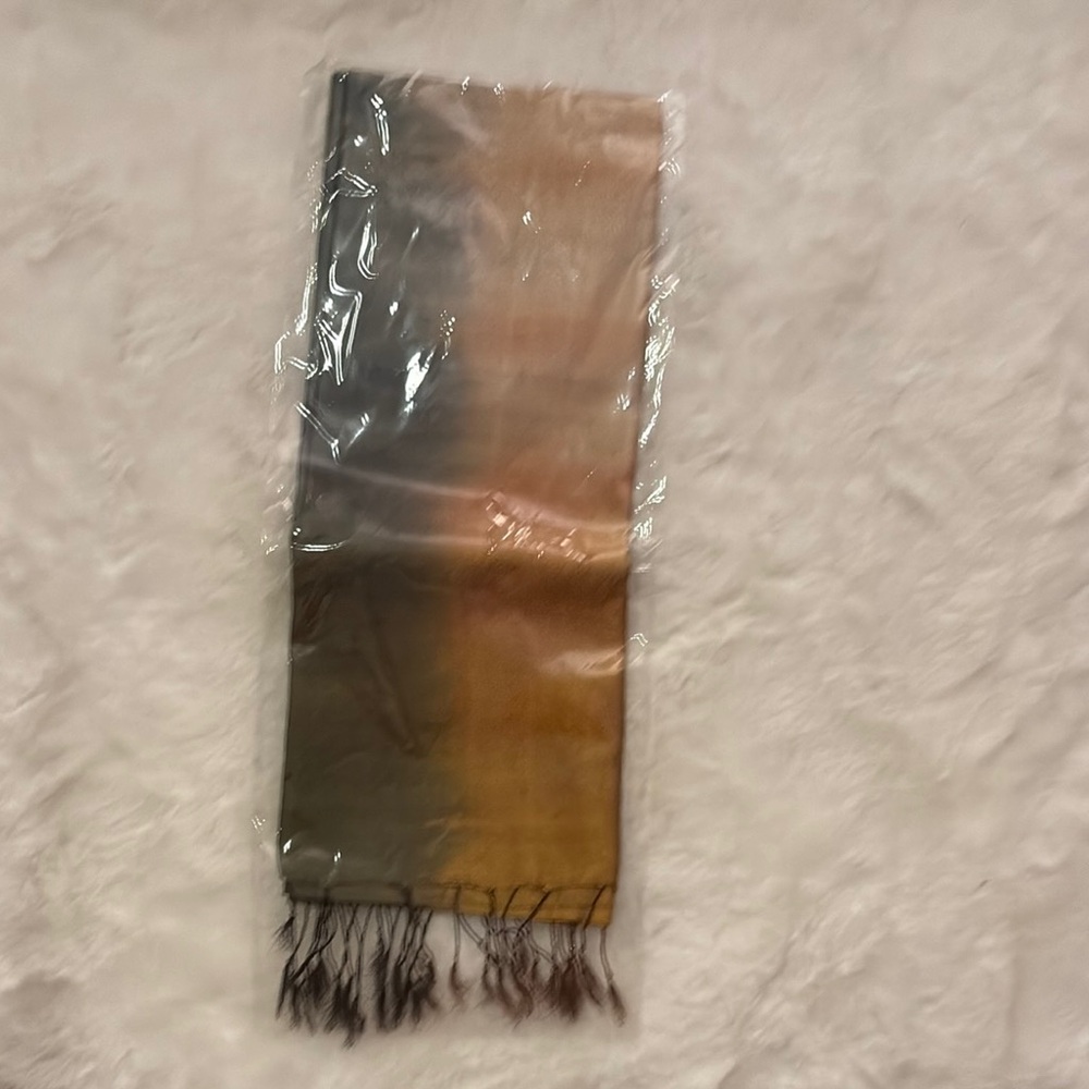 Gradient Scarf with Fringe